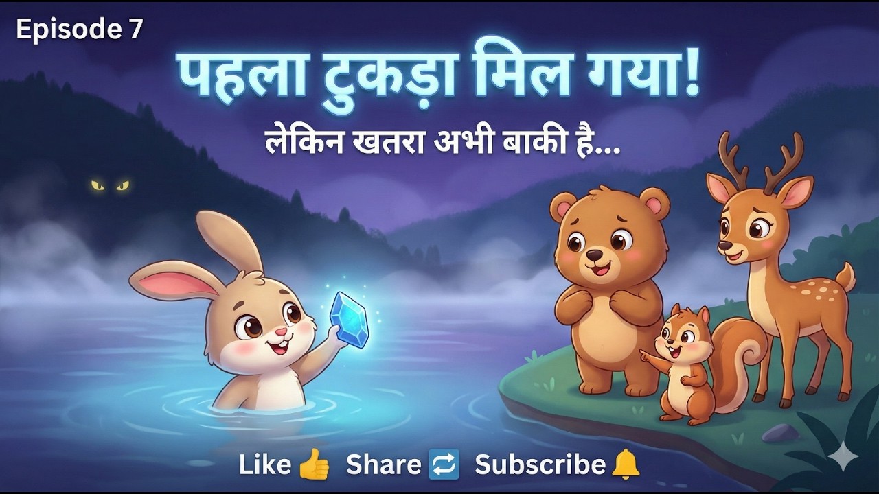 झील से निकला जादुई टुकड़ा ✨ | Episode 7 | Hindi Kids Story