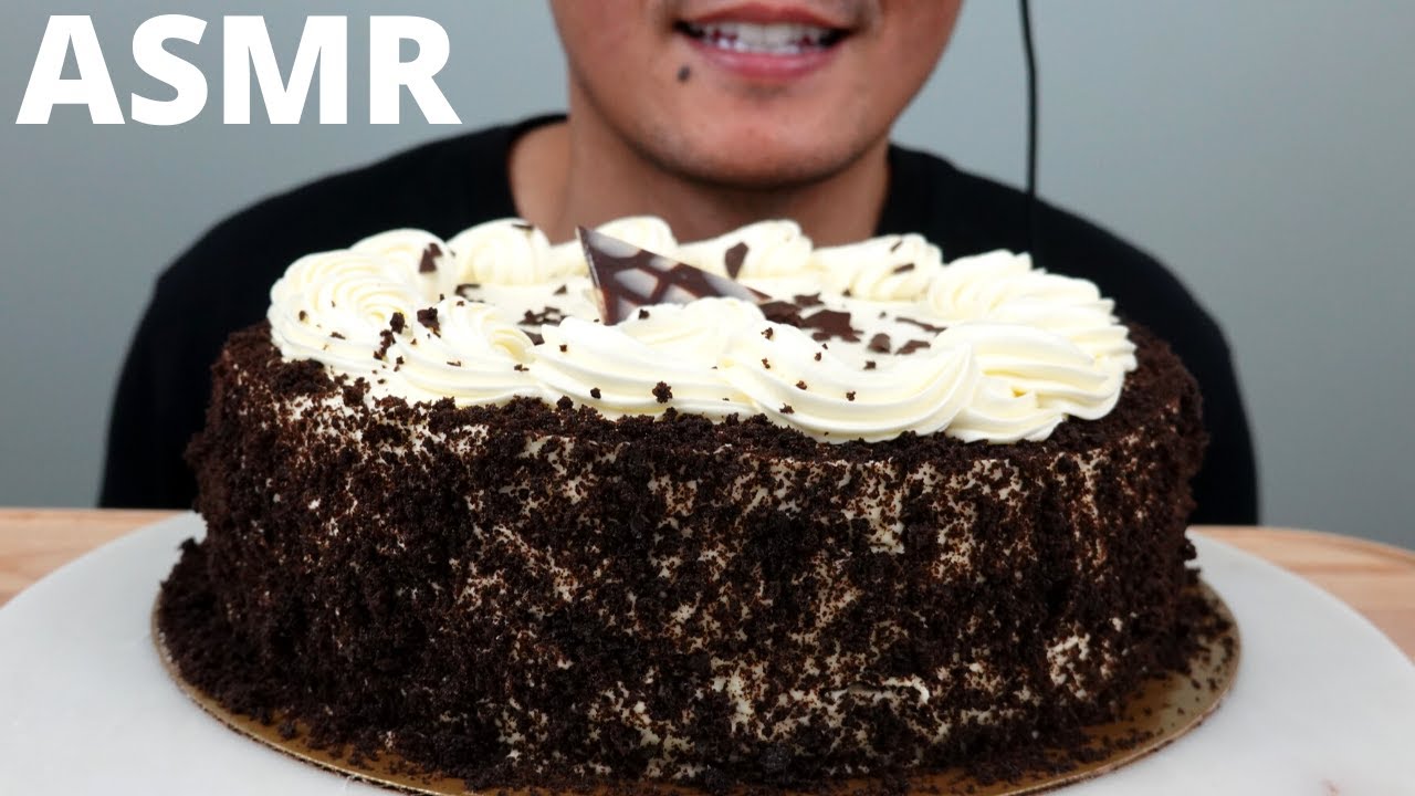 ASMR | Chocolate Cake & Cream Cheese Frosting | The Hangry Mole