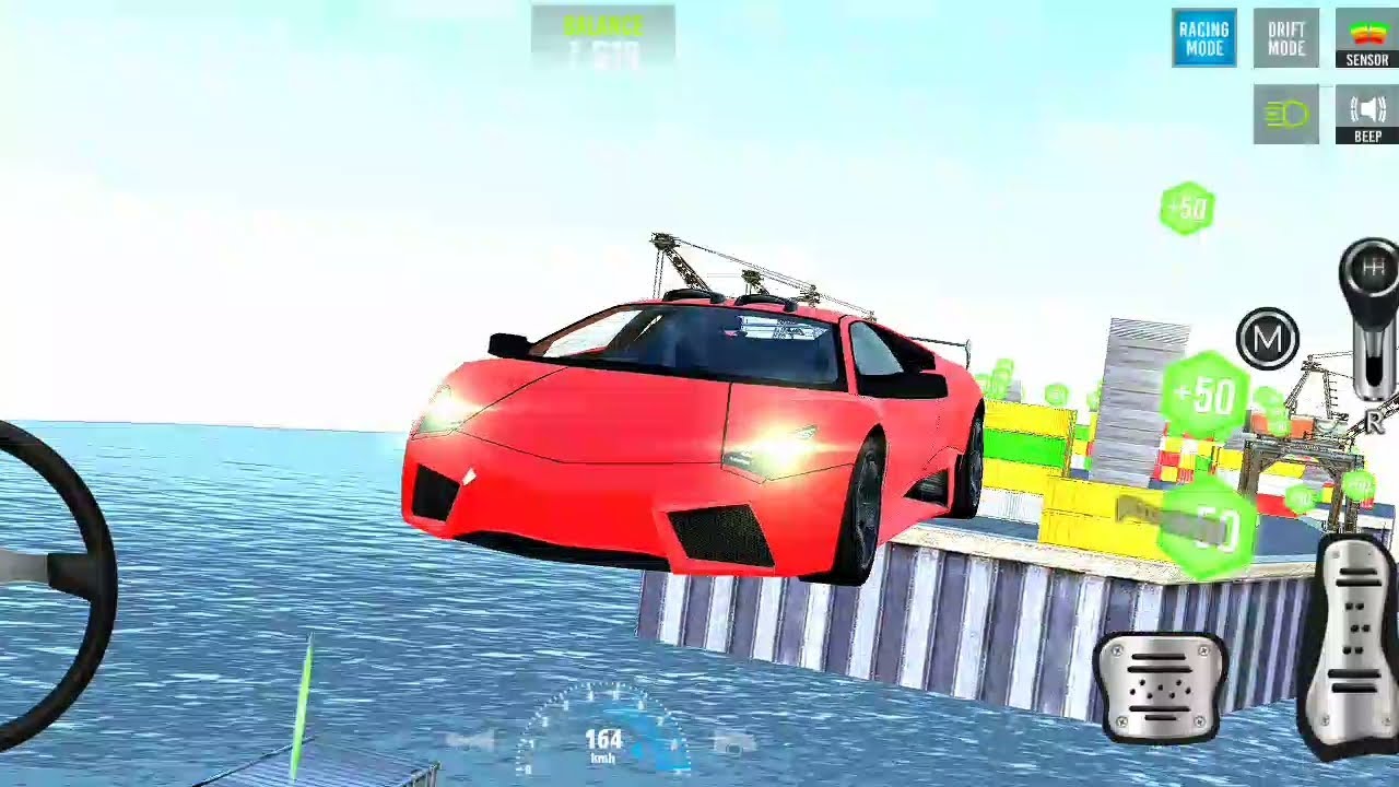 БЕЗУМНЫЙ ПРЫЖОК НА LAMBORGHINI 😧 - Автомобильные игры - Геймплей на Android | Симулятор вождения