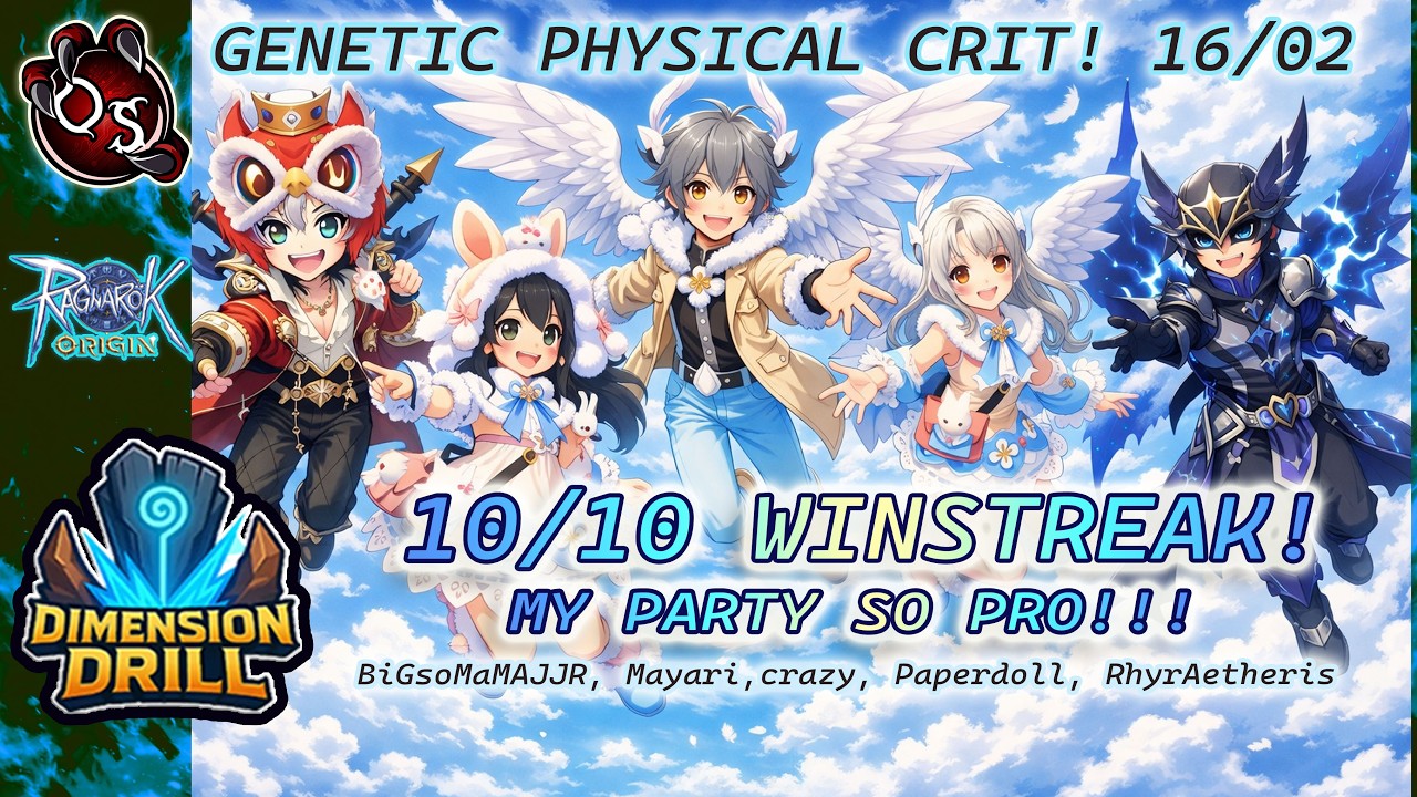 IS GENE PHYSICAL CRIT GOOD? DIMENSION DRILL 16/02 - CRAZY - RAGNAROK ORIGIN GLOBAL