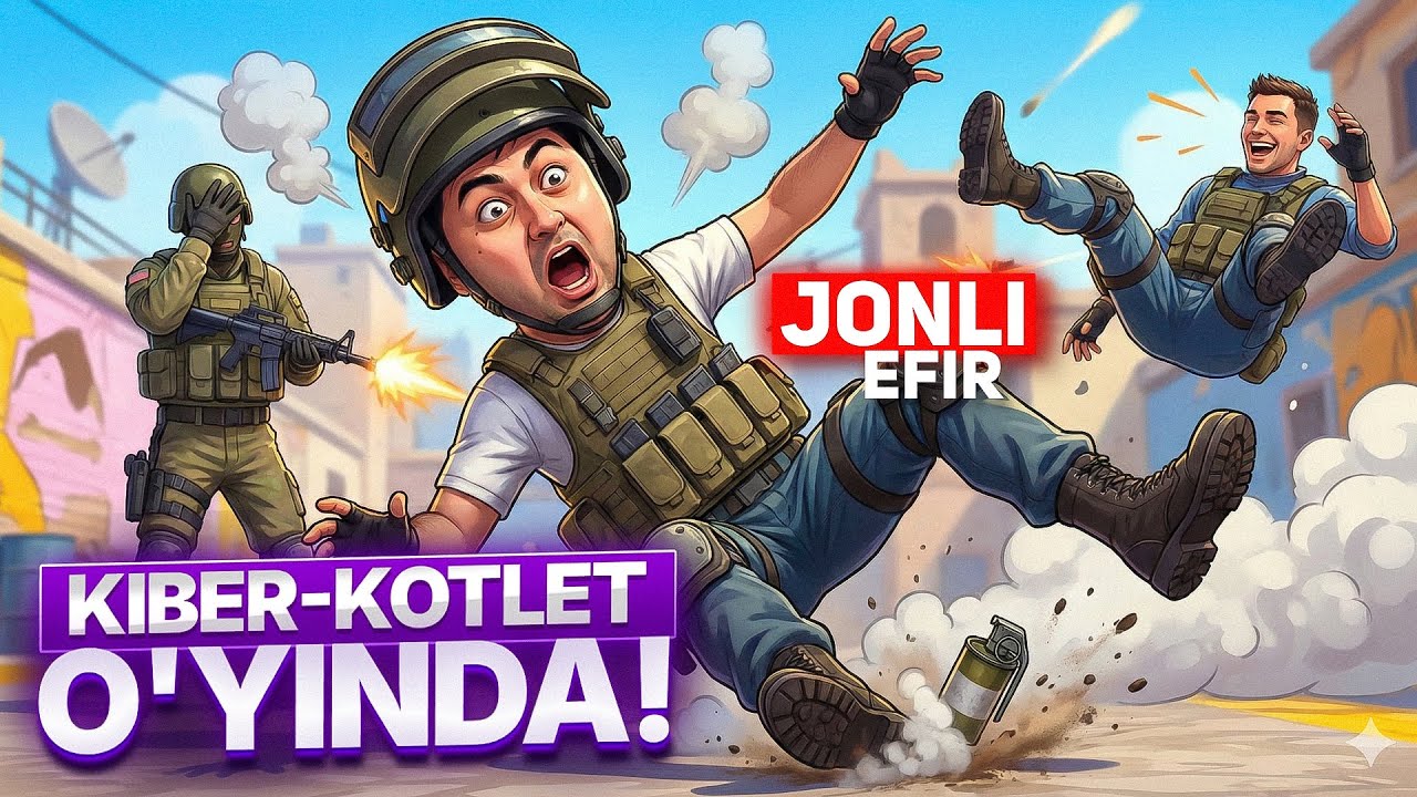 😁Kiber-Kotlet efirda! | CS2 Uzbek Stream