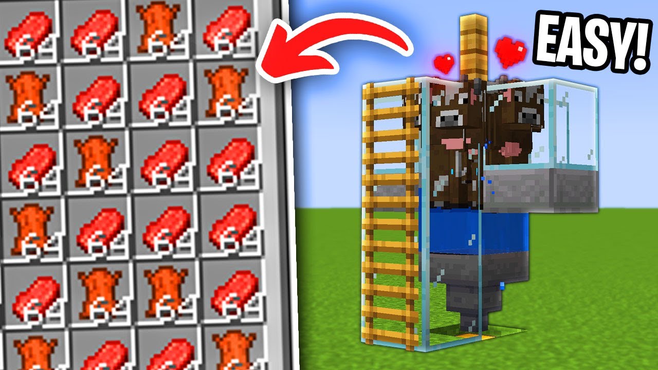 Easiest 1.21 Cow Farm (Unlimited Beef, Leather & XP!)