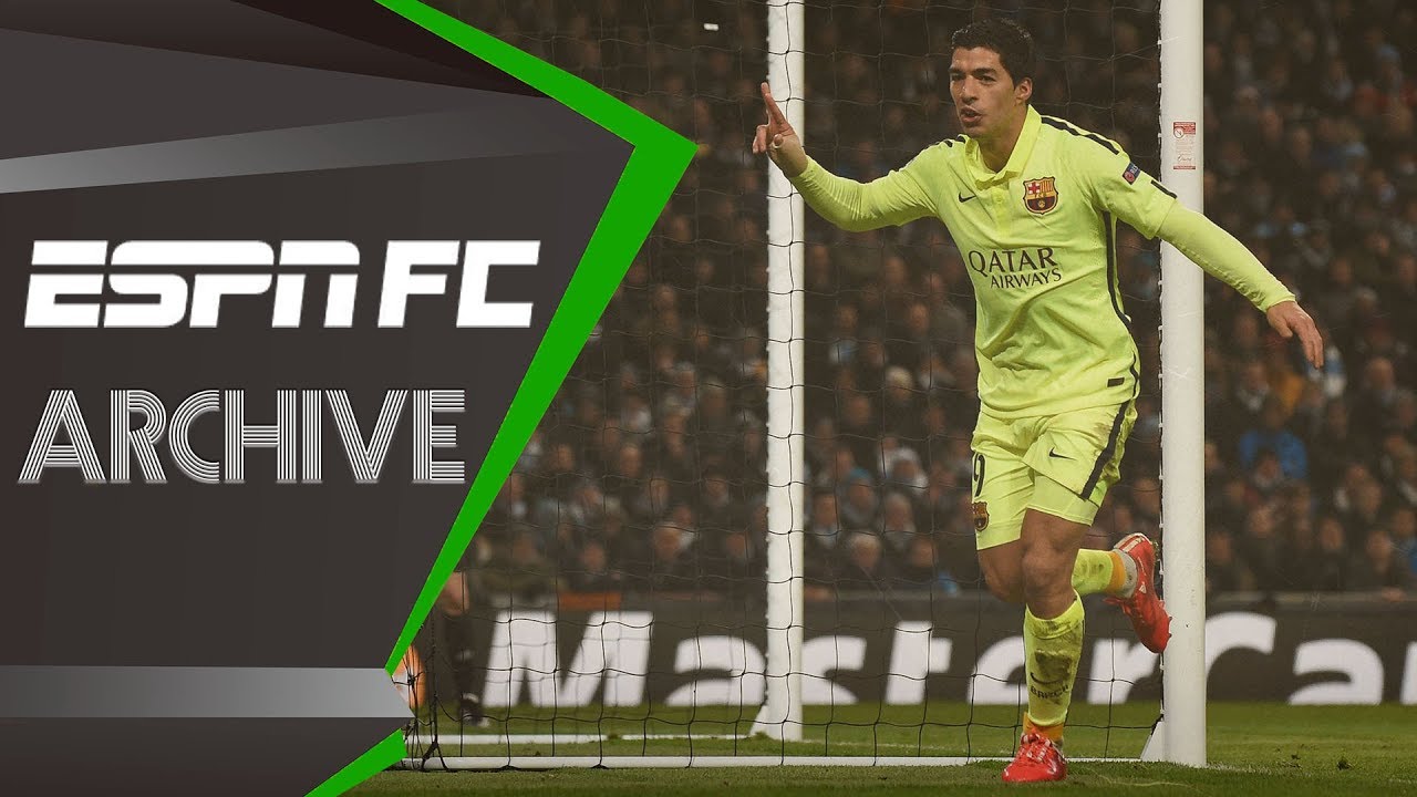 Barcelona's Luis Suarez knocks Manchester City out of Champions League (2015) | ESPN FC Archive