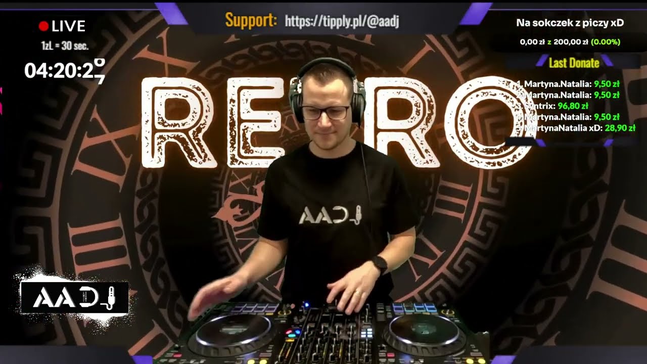 🔴 LIVE AADj 1/2 RETRO Wspomnienia! Wechikul Czasu! #retro #rave #live #manieczki #ekwador