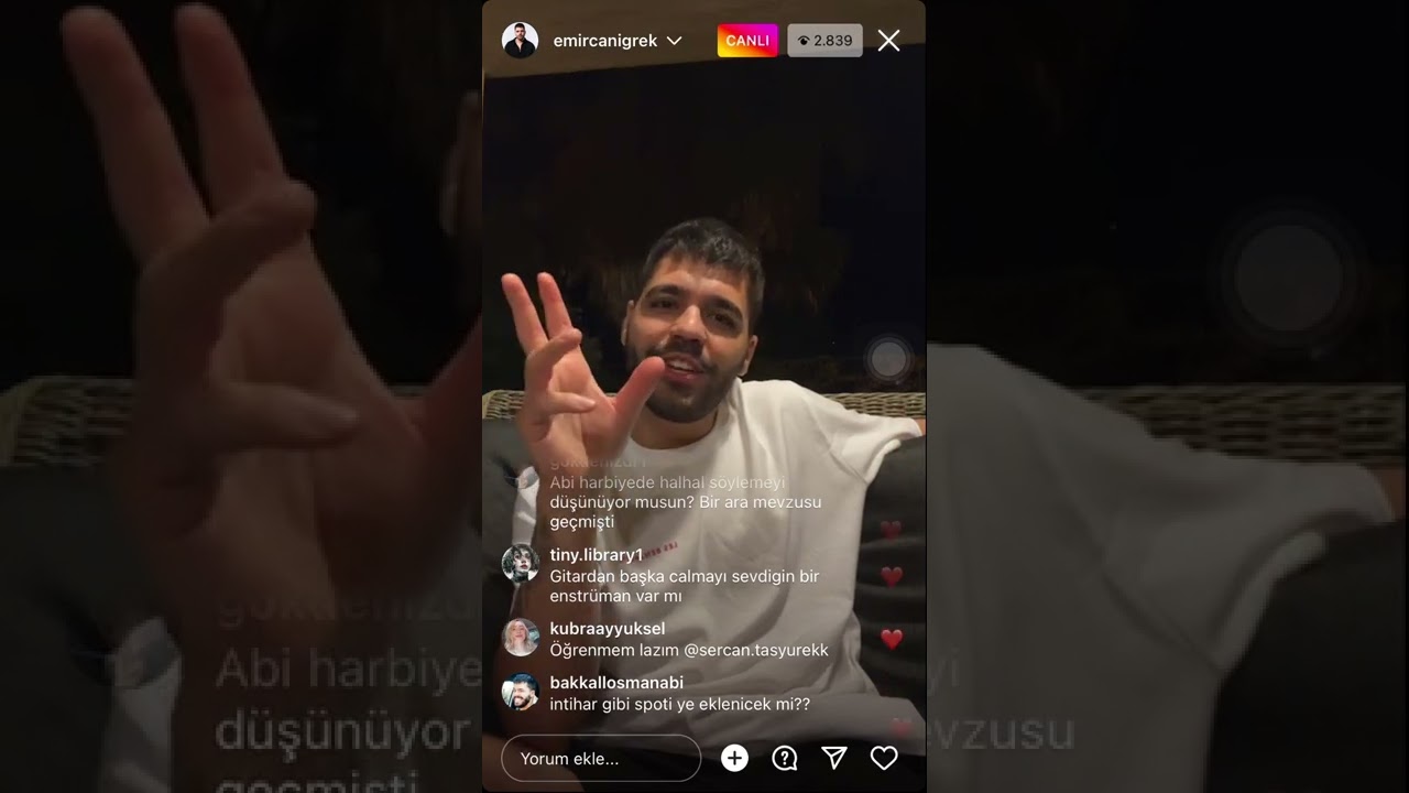 Emir Can İğrek’ten Şafak Baskını Gibi Canlı Yayın 🖤