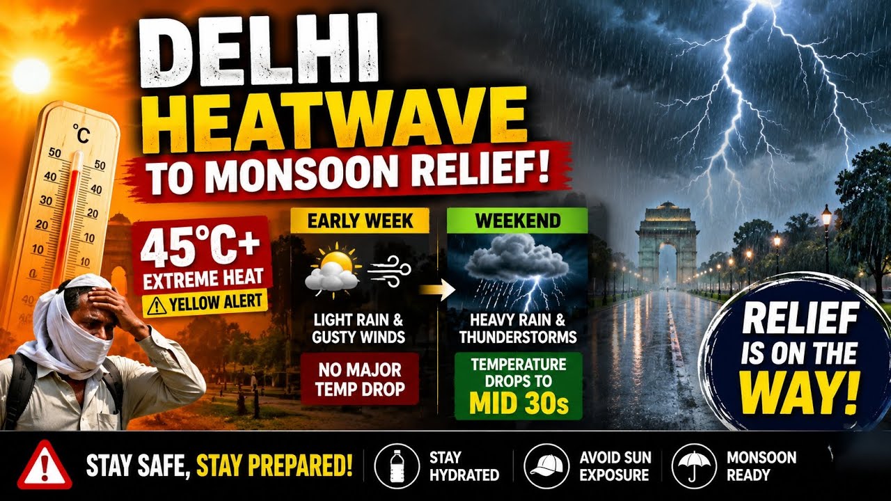 Delhi Heatwave 2026: 45&deg;C Temperature, Dust Storm & Monsoon Relief Explained | Lie Explainer