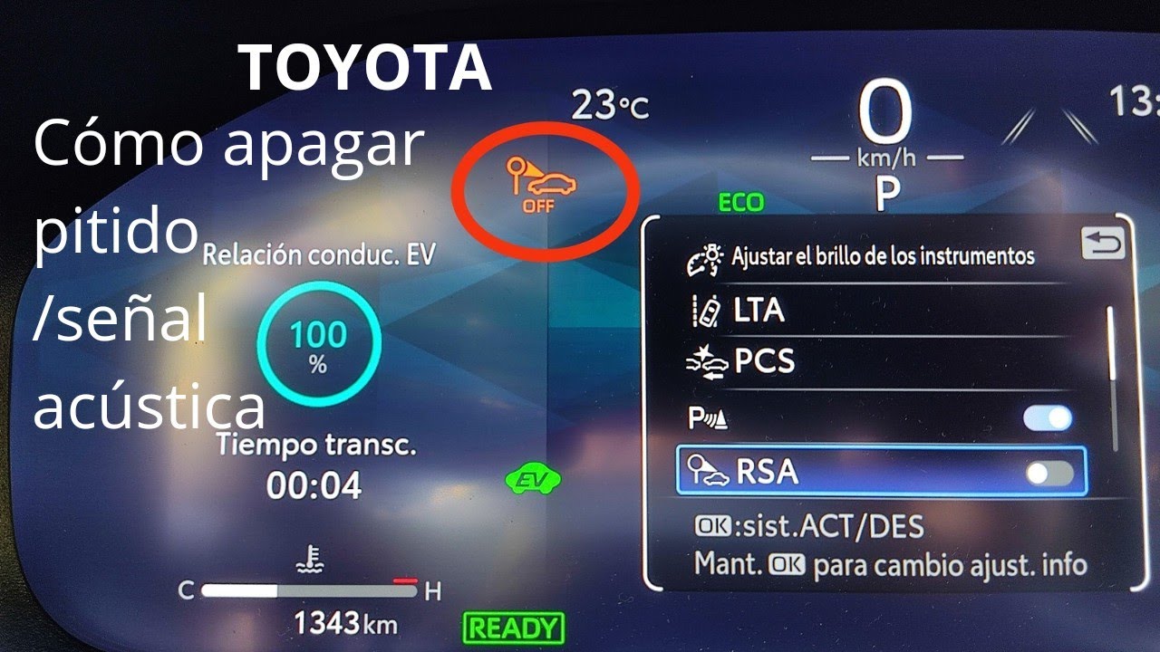 Toyota cómo apagar alarma, pitido, señal de manera rápida