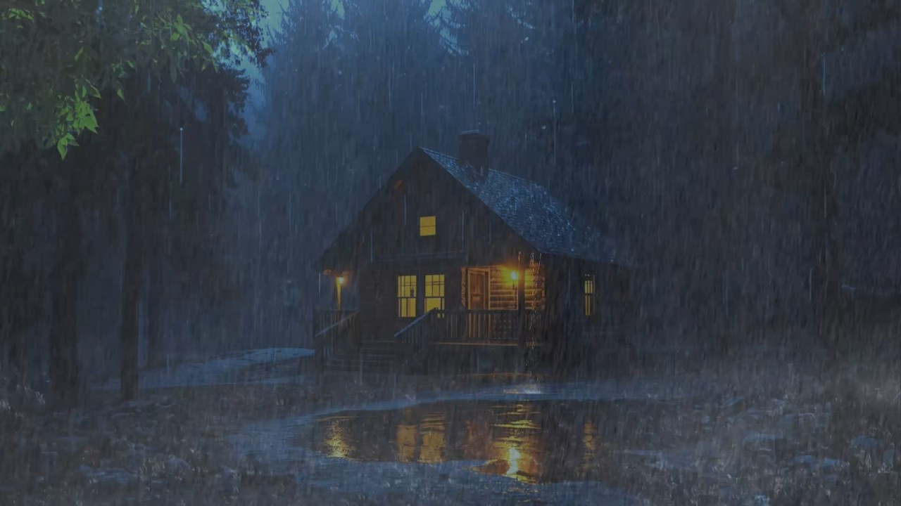 Super Heavy Rain To Sleep Immediately - Rain Sounds For Sleeping - Beat Insomnia, Relax, ASMR #067