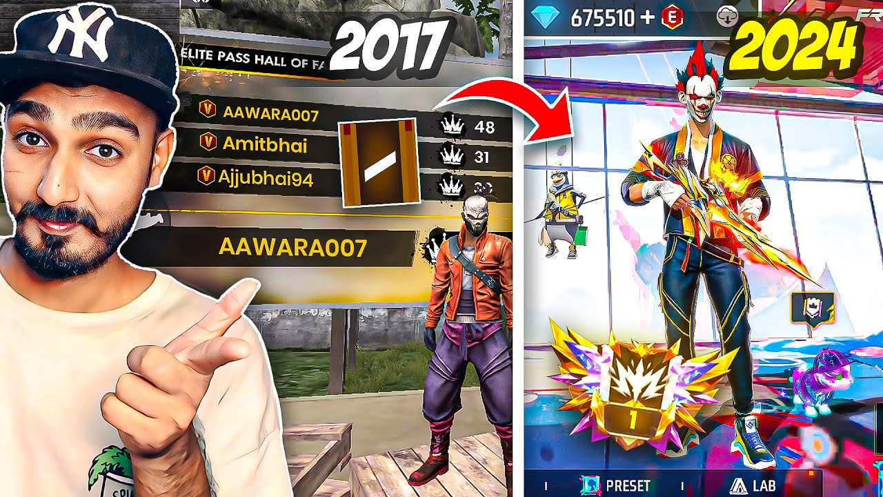 Opening My 2017 Oldest Free Fire Account In 2024 😱 Search 6 Years Old Players ID - Garena Free Fire