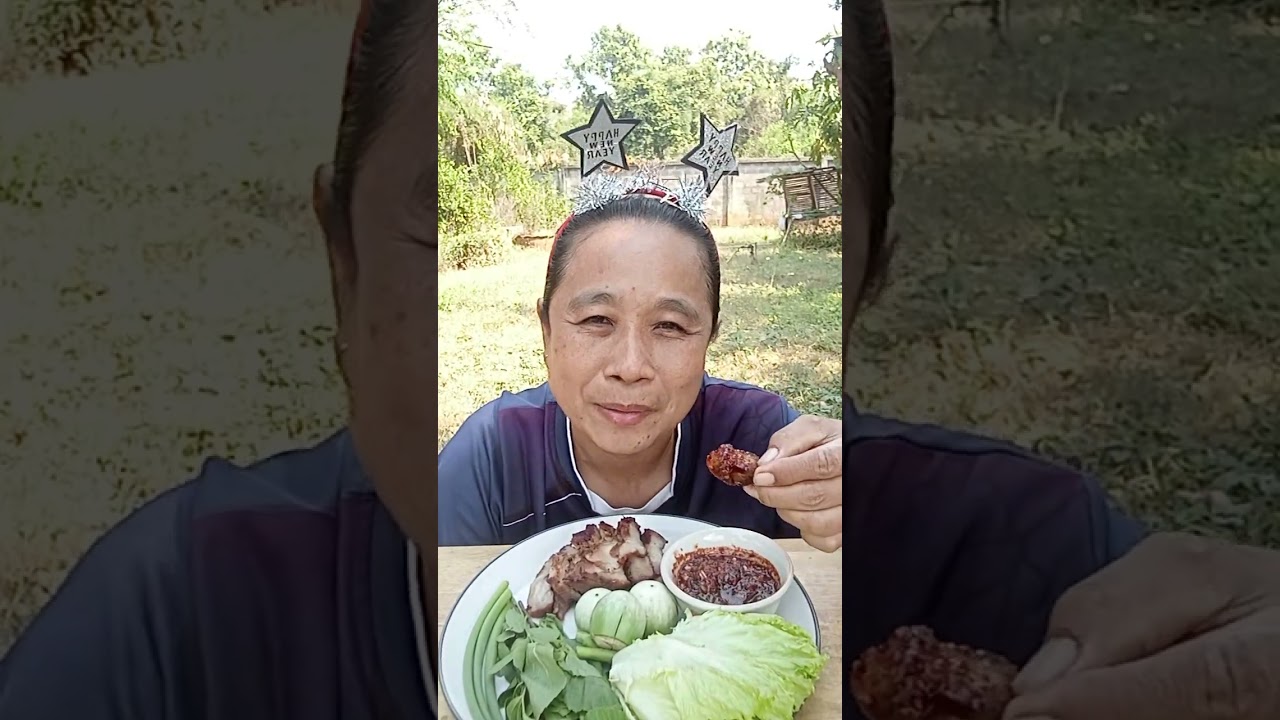 Ep202 คอหมูย่างจิ้มน้ำจิ้มแจ่ว Byเจ้ตุ้มป้าหน้าขาวแอบแซ่บ