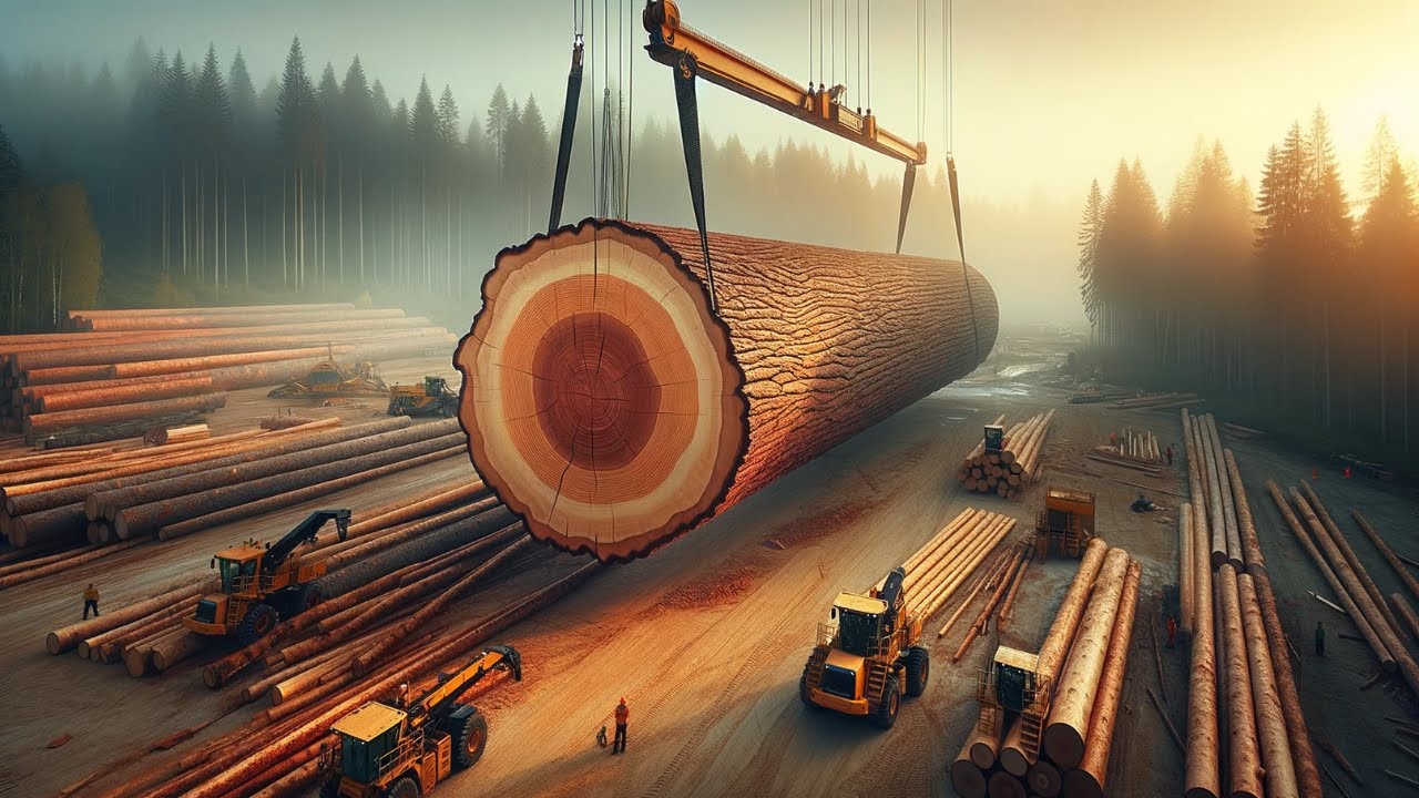 Maximizing Ancient Timber A Wood Factory's Millennium Old Saw in Action