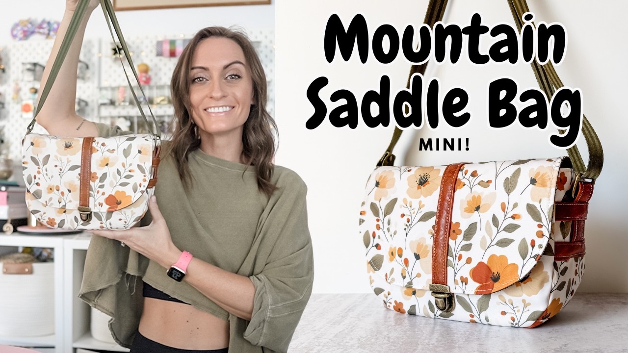 Let’s Make The Mountain Saddle Bag From Emmaline Bags! An Adorable Crossbody With Easy To Add Lock