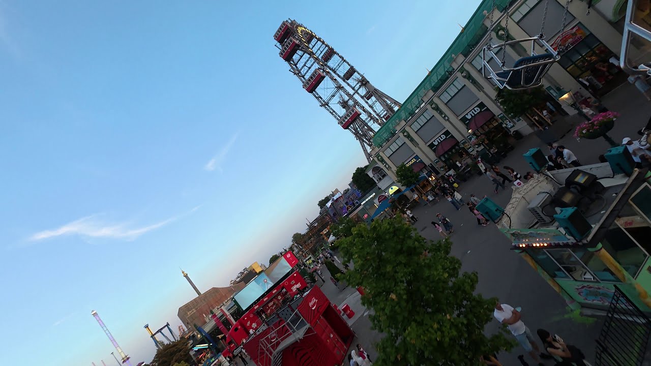 Zierer Wellenflieger Luftikus (Kny) Prater Wien 2025 POV Onride Share a Coke Coca-Cola Truck