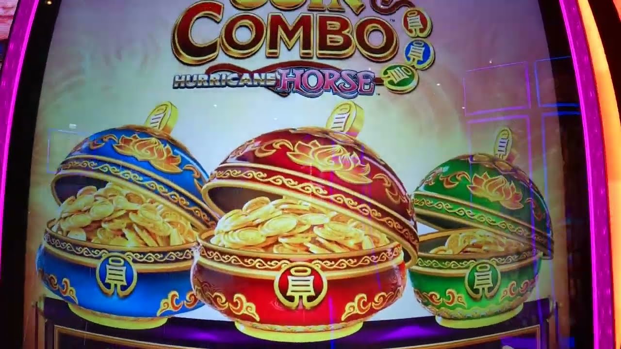 Coin Combo Hurricane Horse Slot Machine Play Bonuses Free Games Fun Play Sounds Noises!