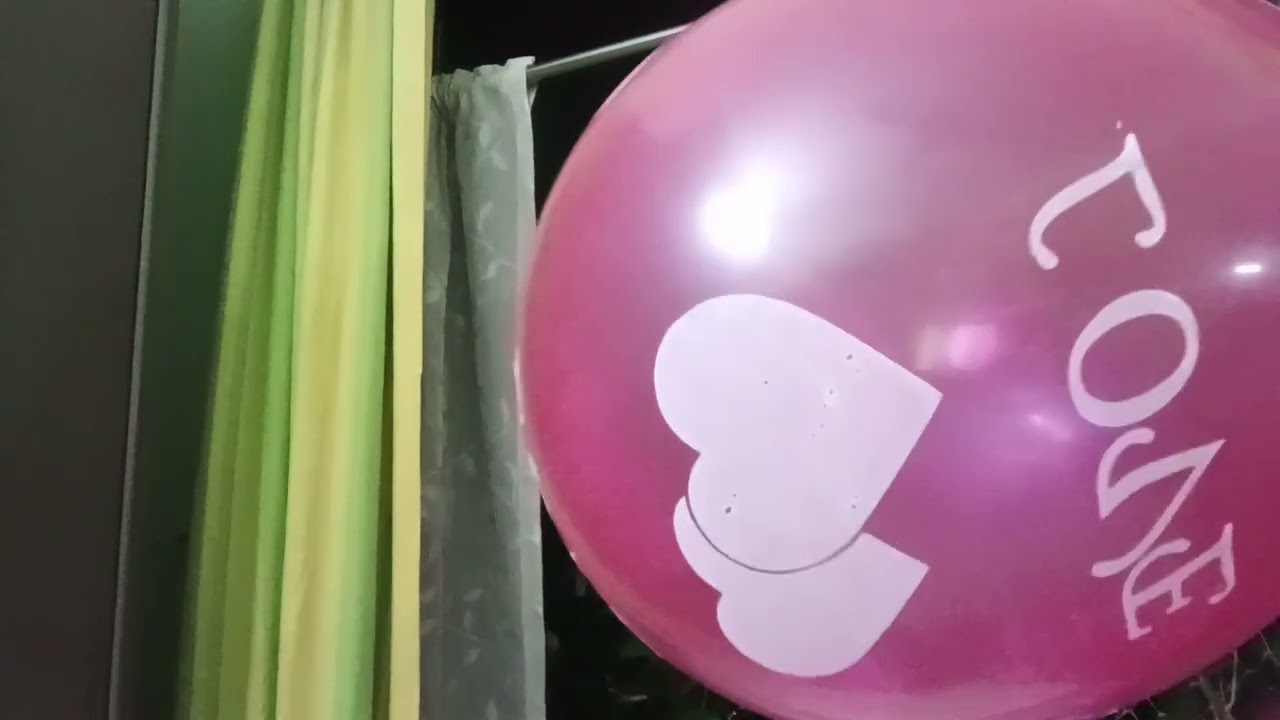 Blow 2 Pop Red ♥️ sign 🎈 today evening. Please subscribe to my channel for more balloon videos