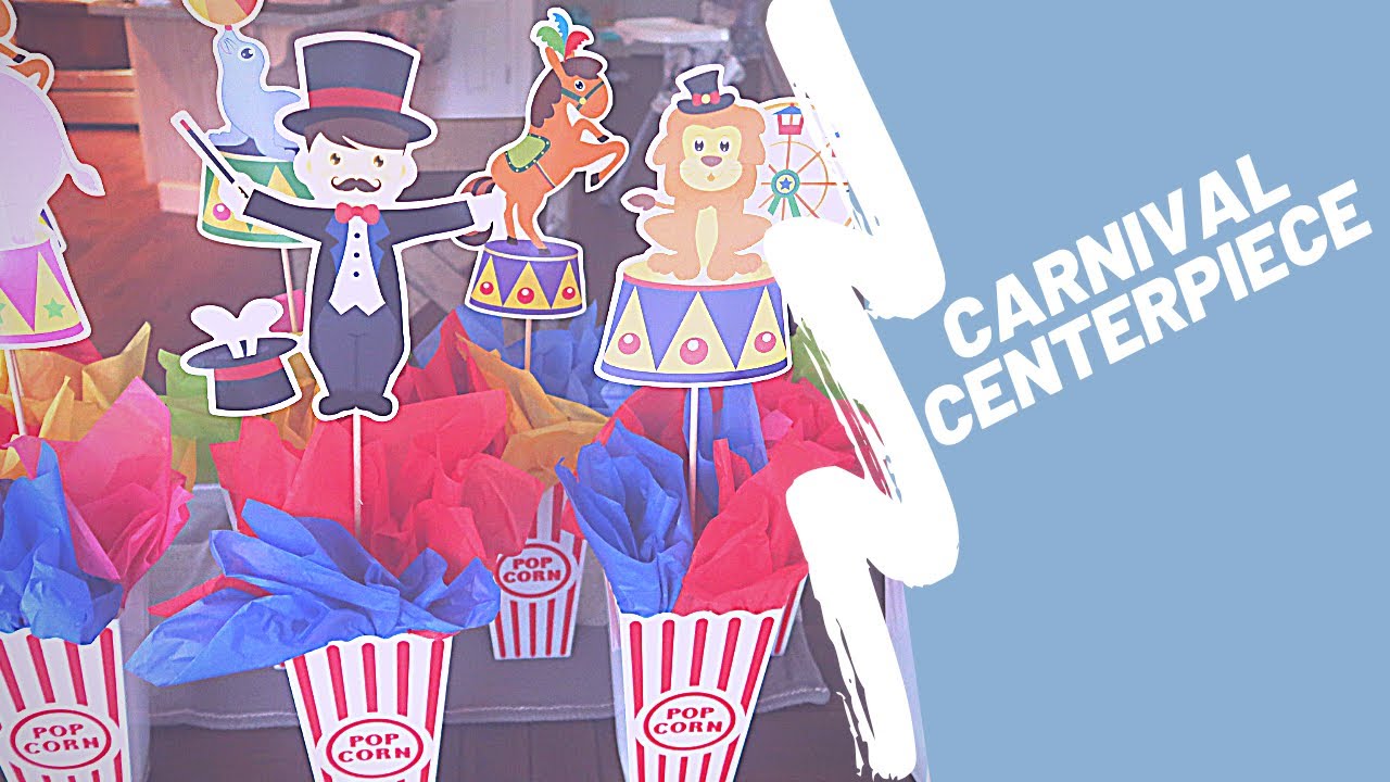DIY Centerpiece Carnival Birthday