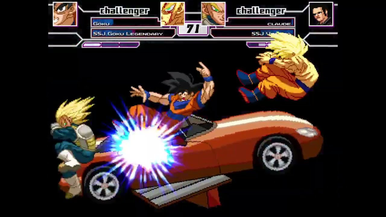IMT MUGEN #5 - Goku Bros vs Claude & SSJ Vegeta