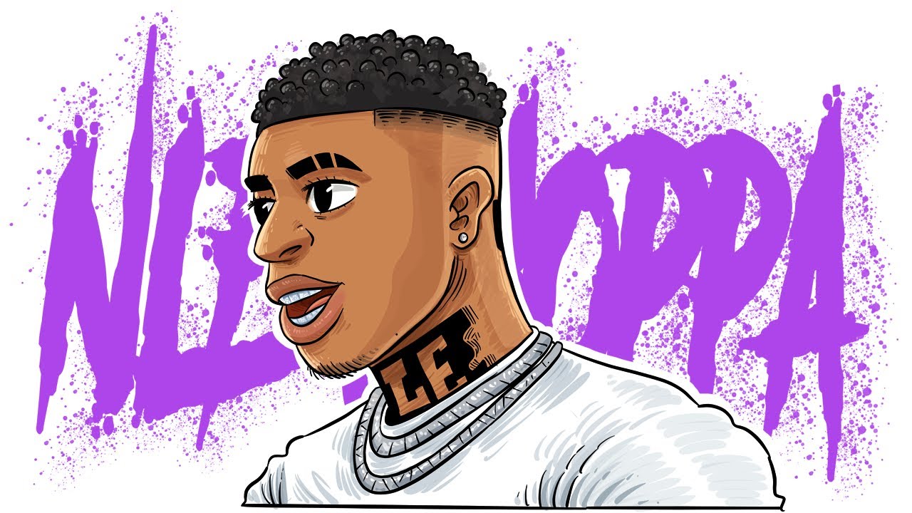 how to draw Nle Choppa Rapper
