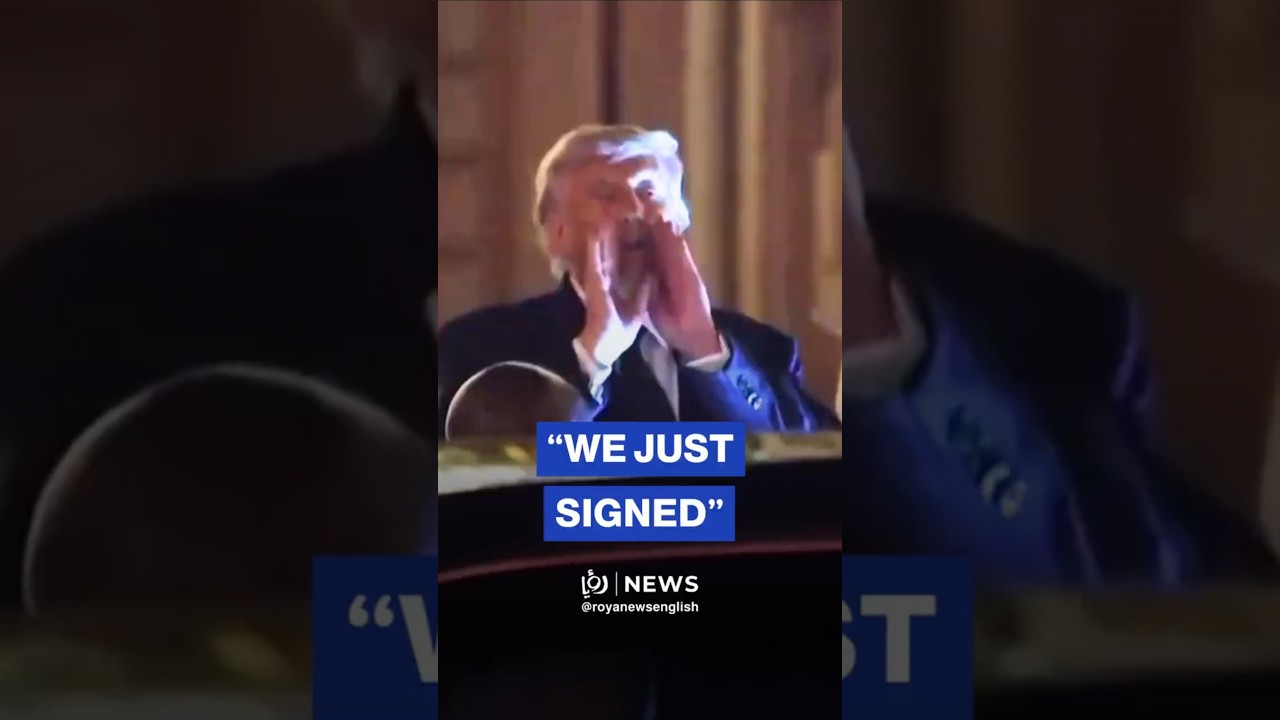 Trump confirms signing MoU with Iran to end war