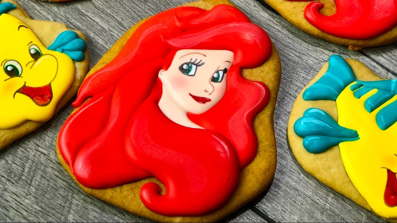 HOW TO DECORATE ARIEL COOKIE | TaleCookies by Tanya Dur