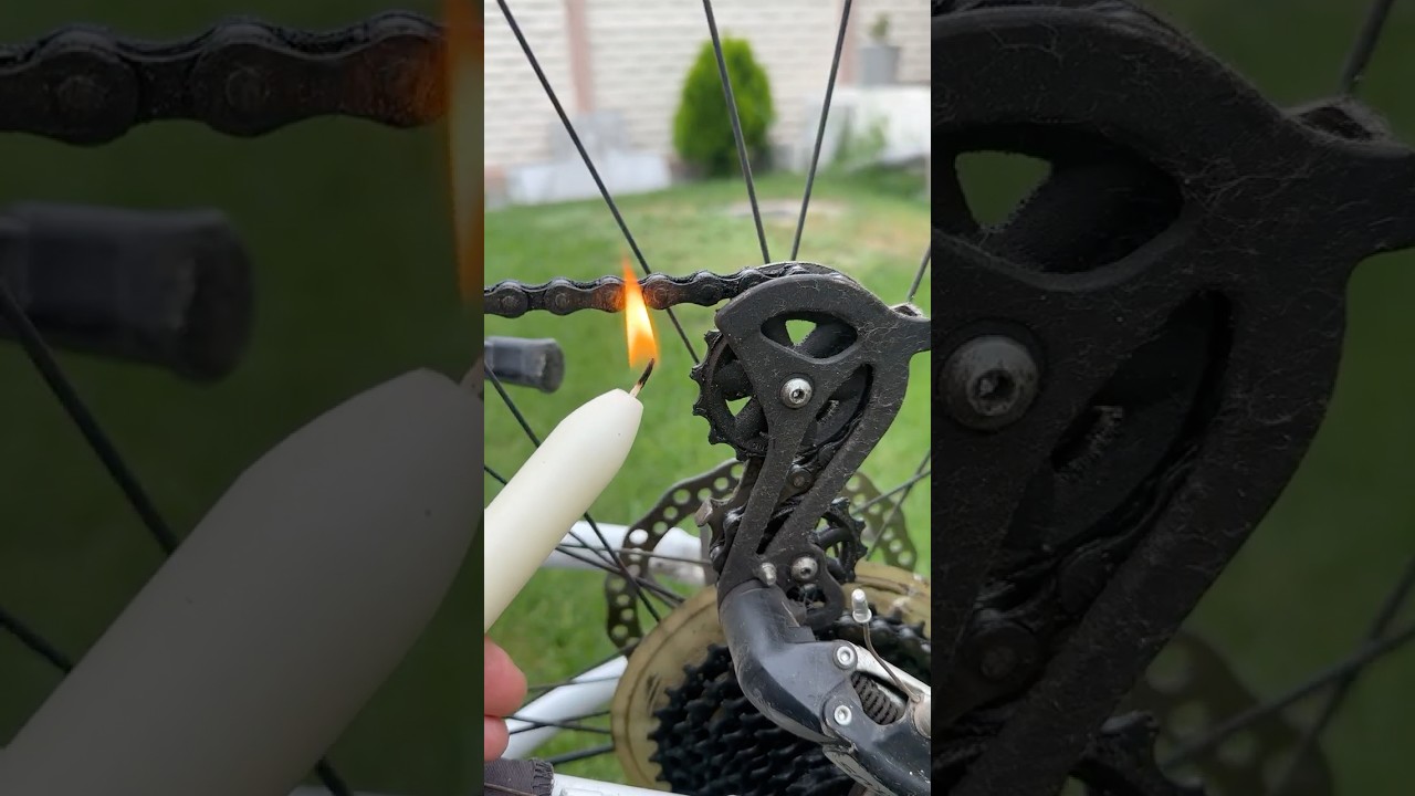 This Hack Made My Bike Chain Work Better Than New #diy #shorts