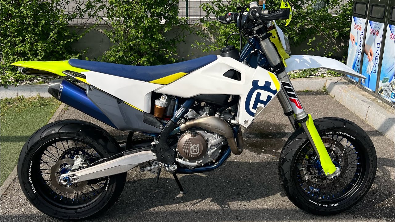 Raw sound Fmf 4.1 Husqvarna Fc-450 Motard 🔥😈