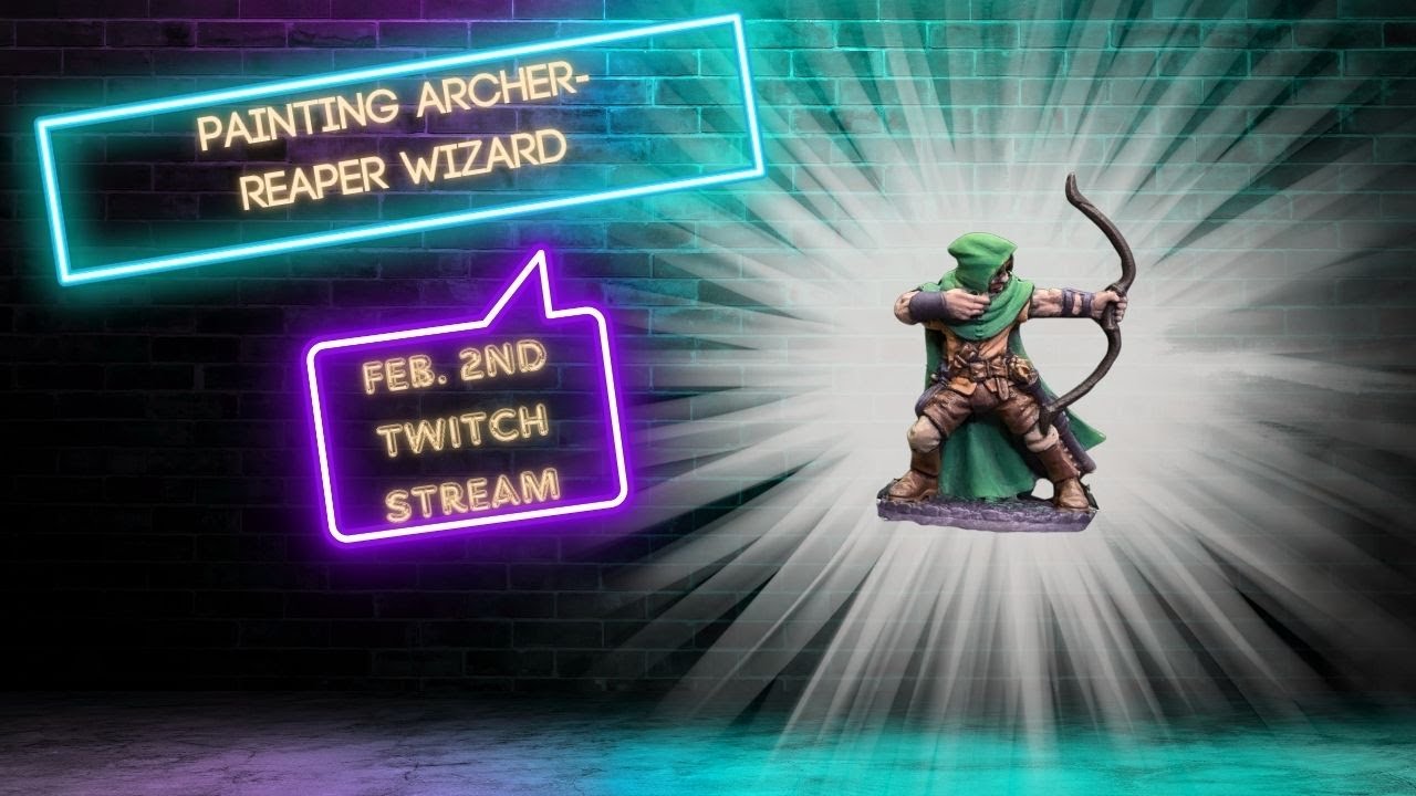 Painting Archer-Leathers | Reaper Miniatures 2-2 #livestream #paintingminiatures