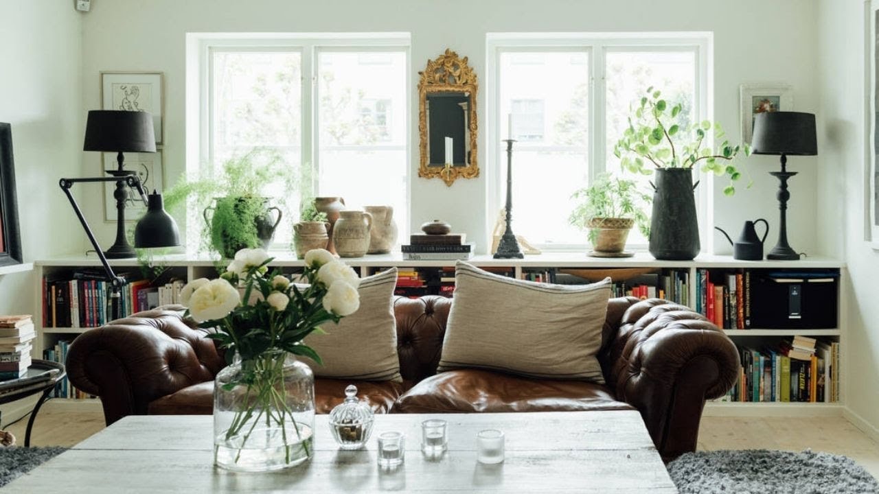 a cozy Scandinavian home with vintage vibe