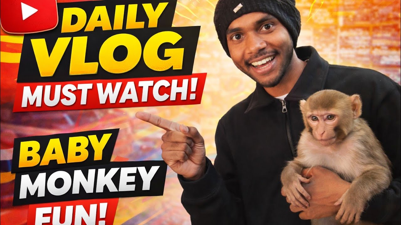 Mila Cute Baby Monkey 🐒❤️ | Public Reaction | Vlog