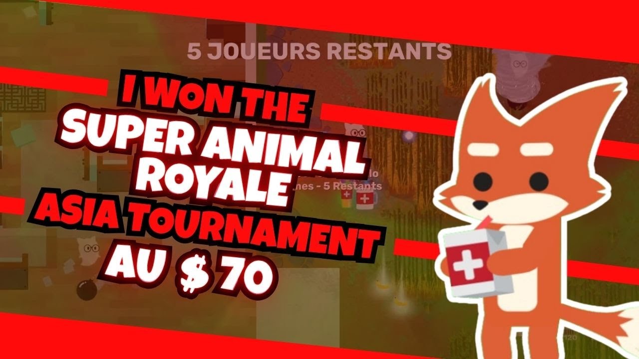 HOW I WON THE ASIA TOURNAMENT ON 180 PING IN SUPER ANIMAL ROYALE