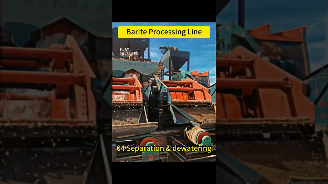 #Barite processing line/ jaw crusher, jigging machine  #mineralprocessing # #miningmachines