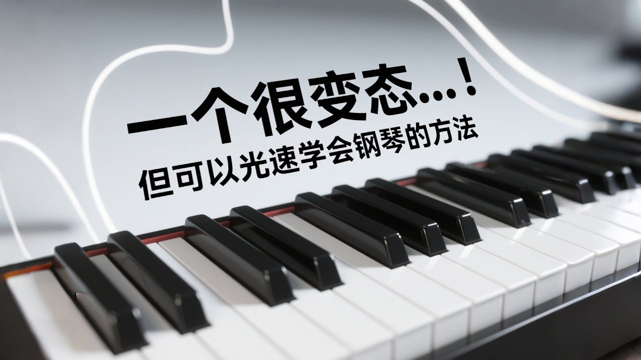钢琴保姆级教程，虽然很变态但可以光速学会钢琴.....#钢琴 #piano #youtube