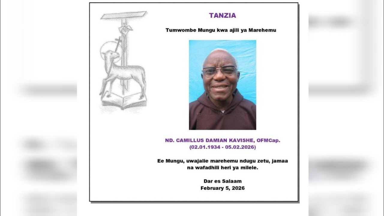MSAFARA WA KUELEKEA MAKABURI KWAJILI YA KUMPUMZISHA NDG.PADRE CAMILLUS DAMIANI KAVISHE
