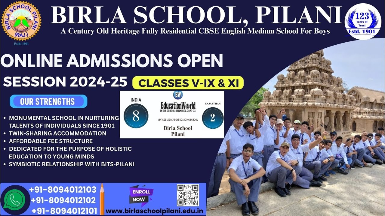 BIRLA SCHOOL PILANI TOUR