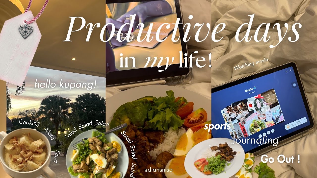Productive days in my life | cooking, journaling, go out to beach, chit chat in kupang!🍒🫧🥗