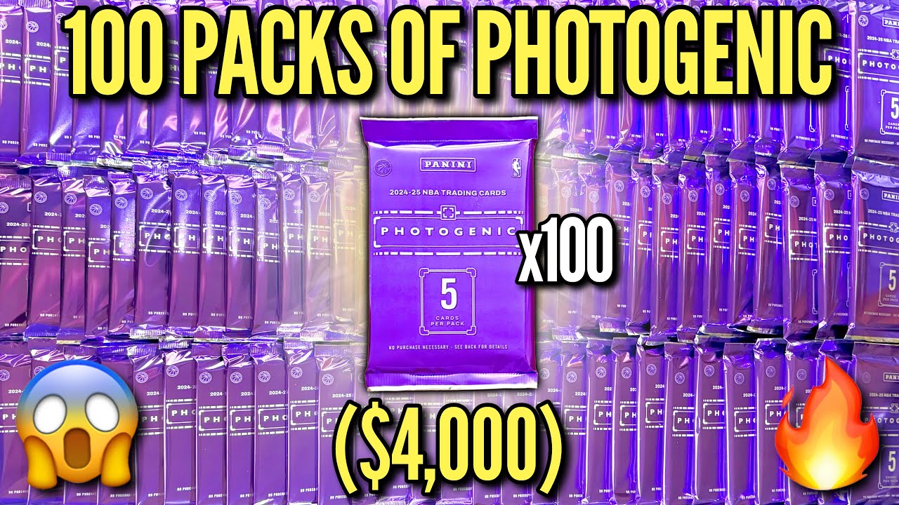 OPENING 100 PACKS OF THE CRAZY 2025 PHOTOGENIC BASKETBALL ($4,000)! 😱🔥