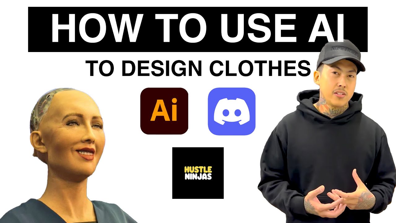 HOW TO USE MIDJOURNEY AI TO DESIGN CLOTHES FT. HUSTLE NINJAS