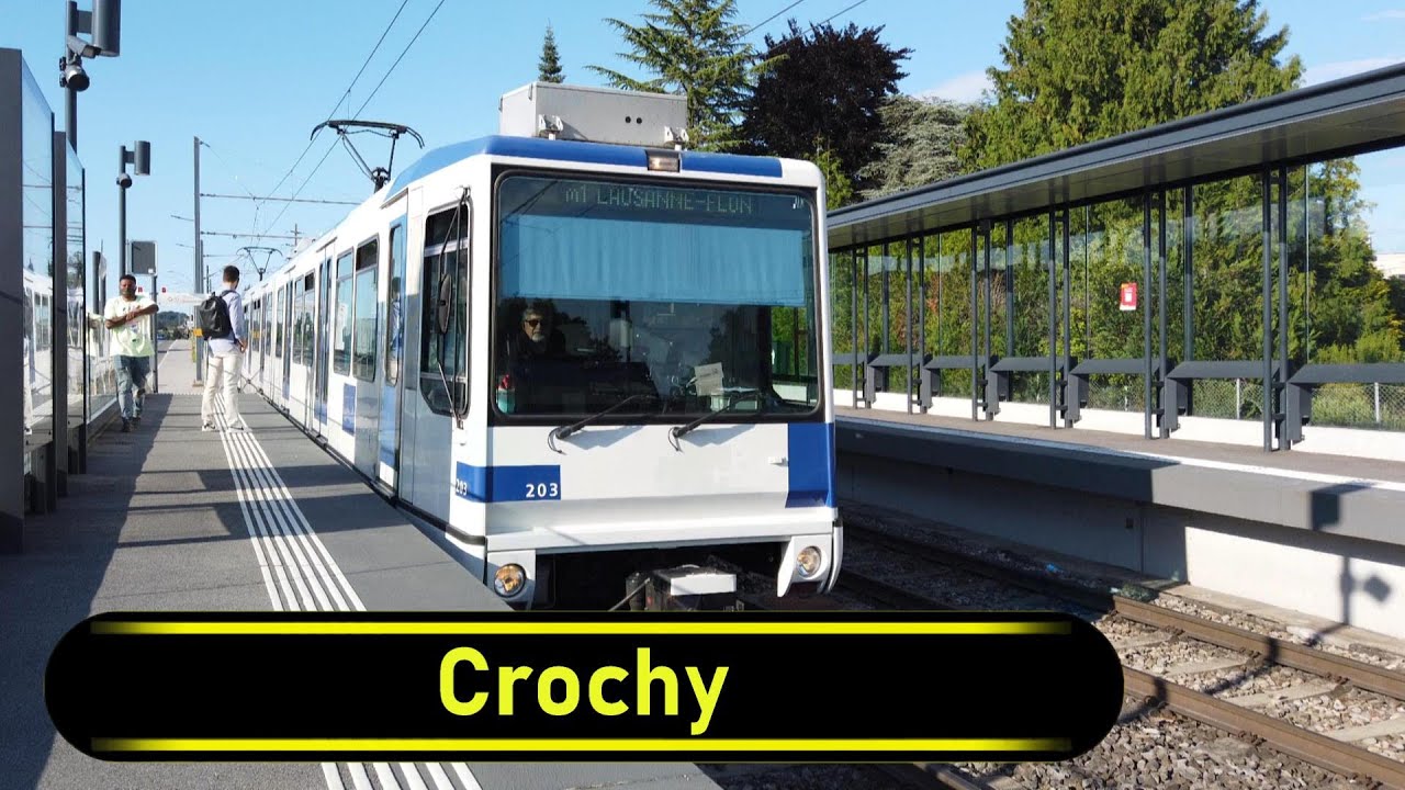 Metro Station Crochy - Lausanne 🇨🇭 - Walkthrough 🚶