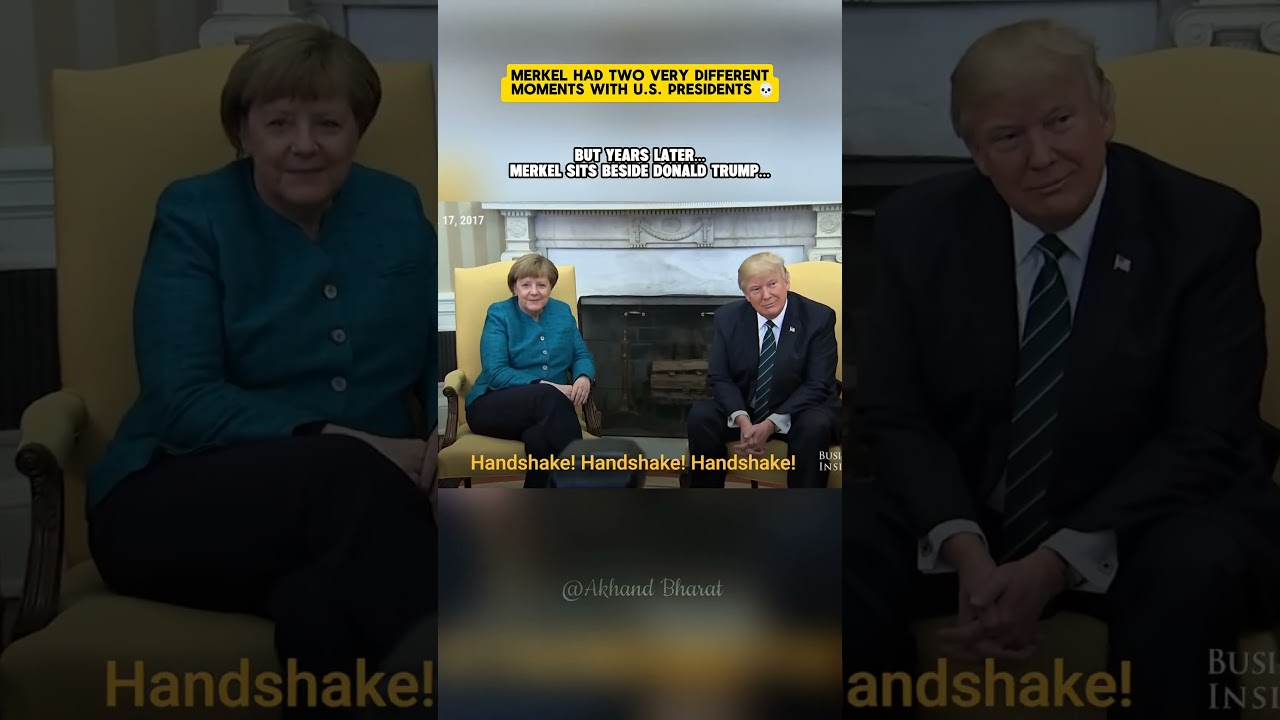 A. Merkel 🇩🇪 Was Treated VERY Differently by Bush & Trump🇺🇲 💀