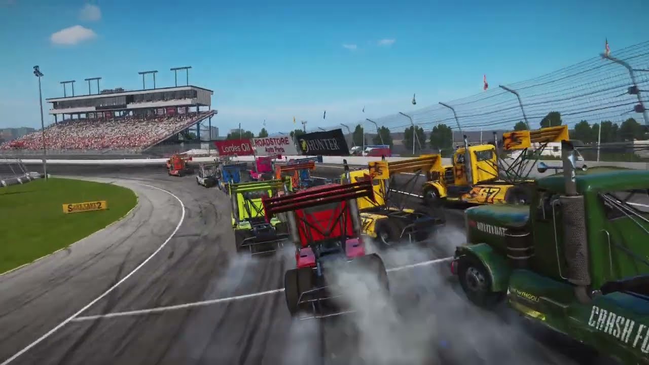 WRECKFEST | BIG RIG BATTLE TRUCK | DEVASTATING OVAL RACEWAY CIRCUIT | BANGER RACING