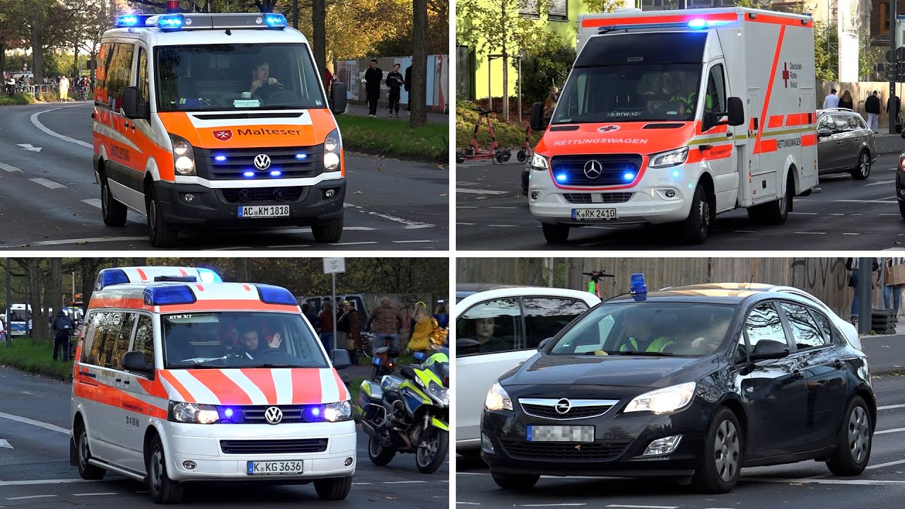 [Karneval in Köln] Rettungskräfte im Großeinsatz am 11.11.2022 | Einsatzfahrten