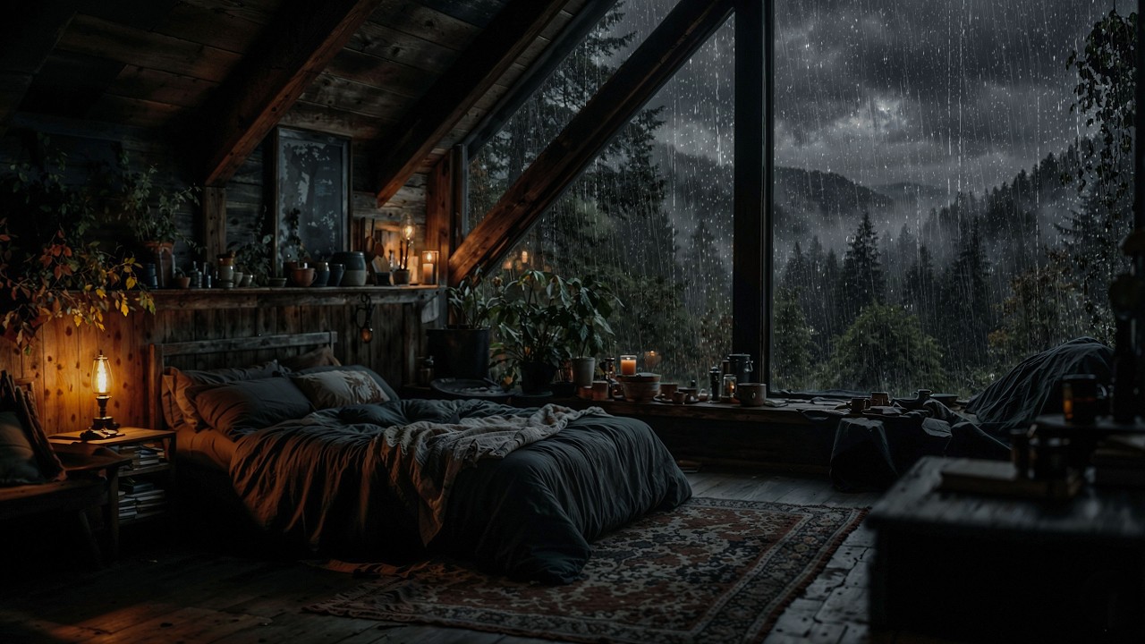 Lluvia Relajante para Dormir Rápido – Reduce el Estrés y la Ansiedad