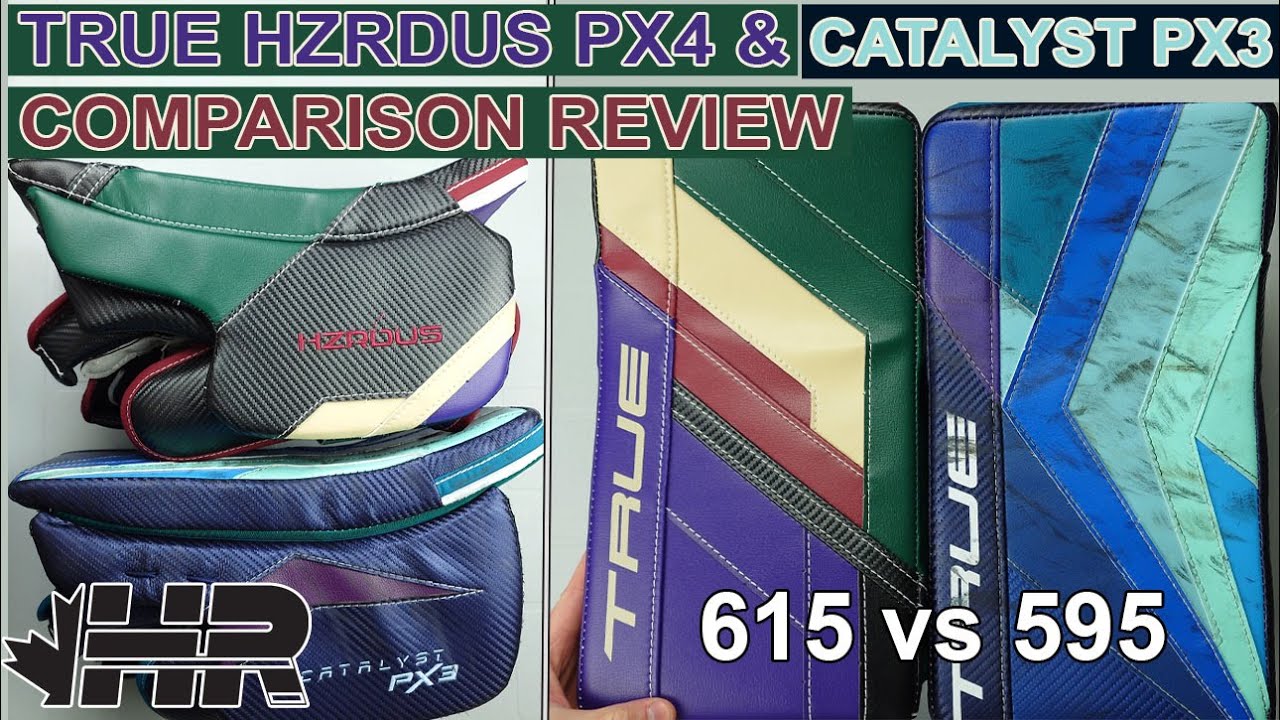 Распаковка и сравнение хоккейных вратарских блокираторов True Hzrdus PX4 615 и Catalyst PX3 595