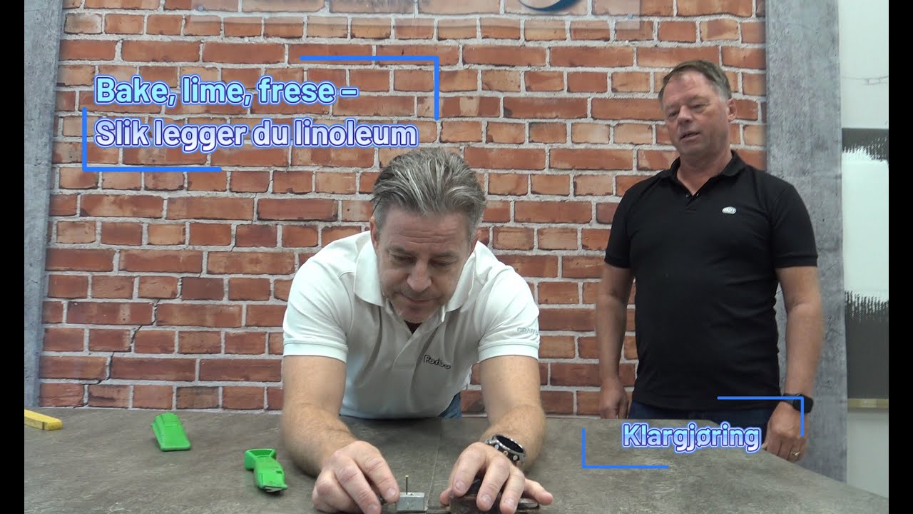 Slik legger du linoleum uten feil – Bake, lime, frese