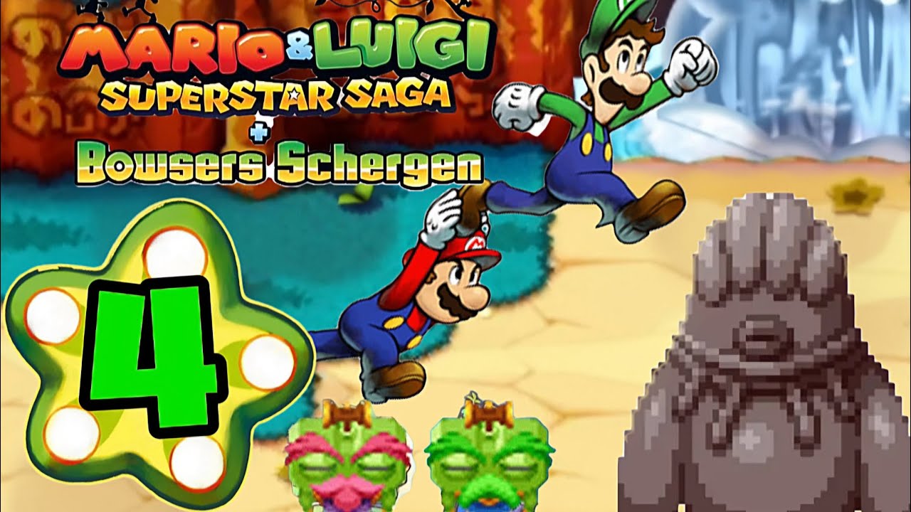 Mario und luigi Superstar saga + Bowsers schergen Part 4: Steiliger weg und steiniger Boss