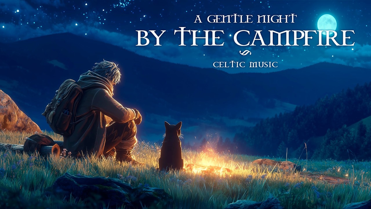 A Gentle Nightby the Campfire | Calming Celtic Music | Relaxing Background Music