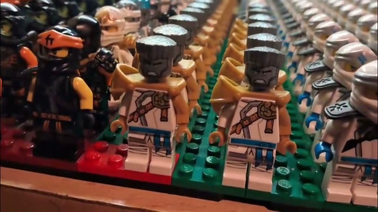 Über 1000 Figuren? Lego Ninjago Minifiguren Armee
