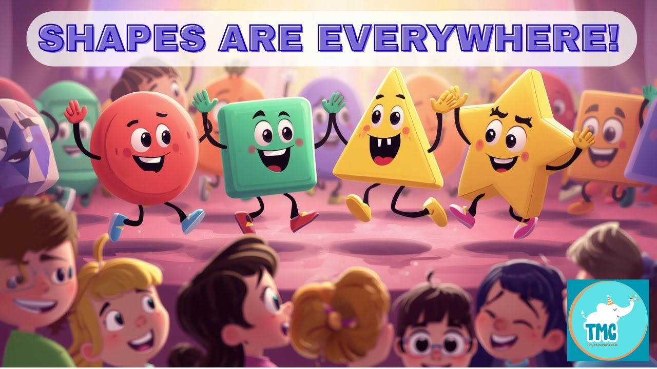 Shapes Are Everywhere | Learning Shapes Poem | Tiny Munchkins Club