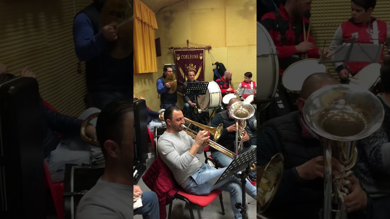 La banda di Corleone in omaggio ai fratelli Enzo  e Mario Quattrocchi