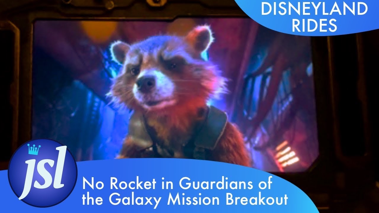 NO ROCKET Guardians of the Galaxy: Mission Breakout Pre-show